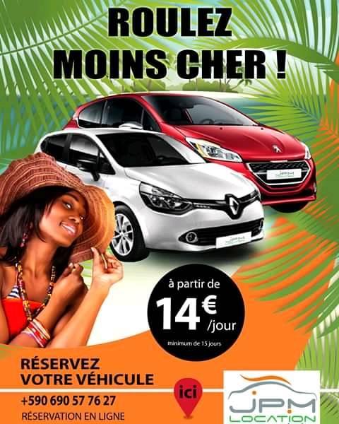 flyer location de voiture pas cher de JPM Location Automobiles